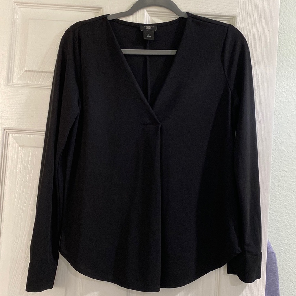 Anne Taylor Black Blouse